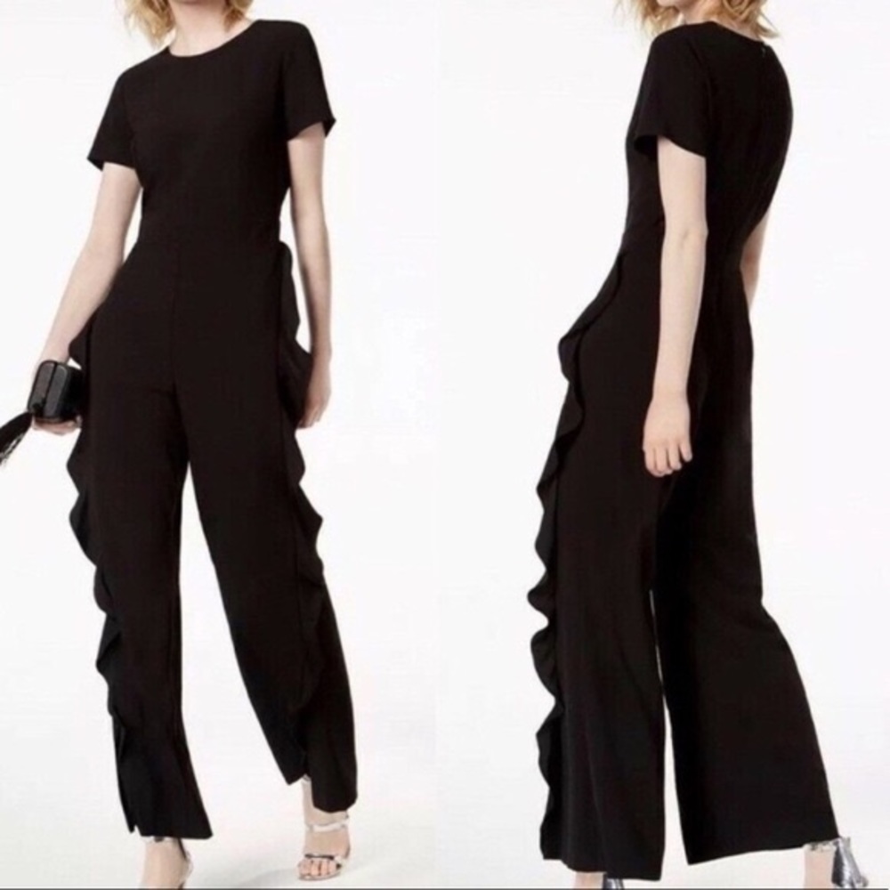 Bar III Black Ruffle pants